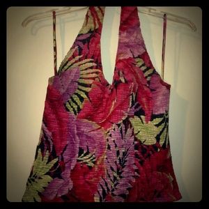 Bold colors halter top