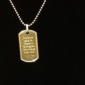 Peace Tags Chain and Dog Tag