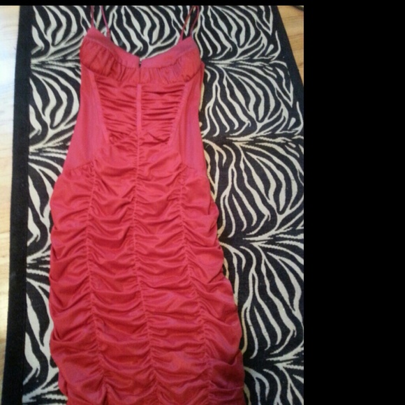Red bebe dress