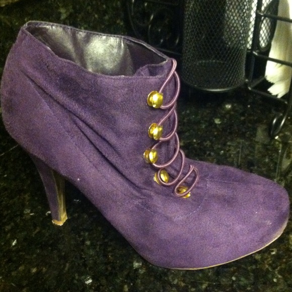 Purple booties
