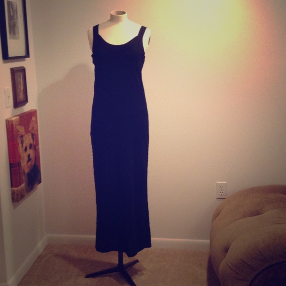 SOLD. Knit Black LOFT Dress Size S