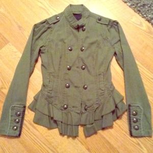 Silver Jeans Company feminine military coat.