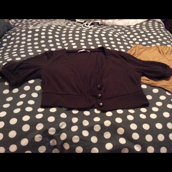 Brown Charlotte Russe cardi/shrug