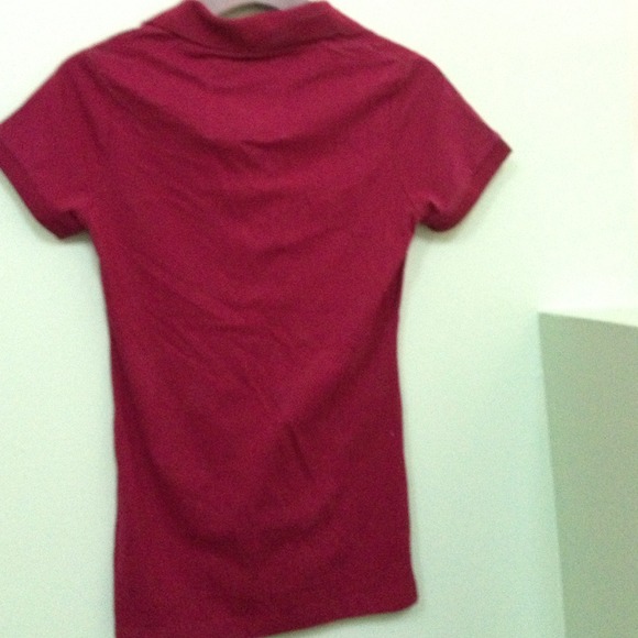 New BISOUS BISOUS PINK collection burgundy polo. - Picture 4 of 4
