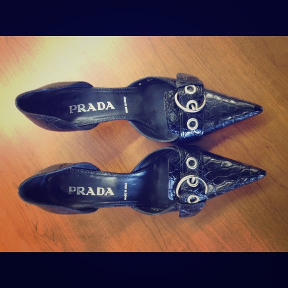 Black Prada high heels
