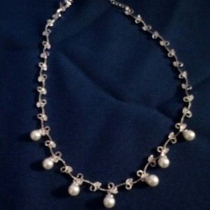 Beautiful pearl and CZ necklace by Lia Sophia