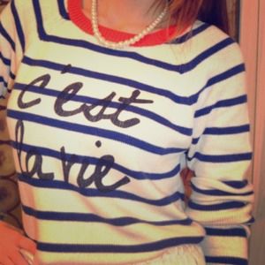 Forever 21 C'est La Vie Oversized Sweater