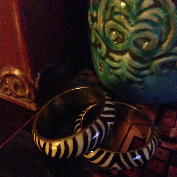 2pc Zebra bangle set