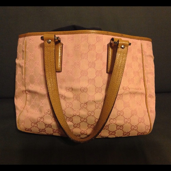 SOLD-Gucci small pink tote