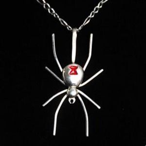 Black Widow Spyder Pendant with necklace