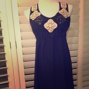 KARTA black embellished mini dress size small
