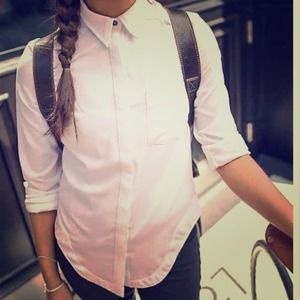 Lululemon Commuter White button-down shirt size 6