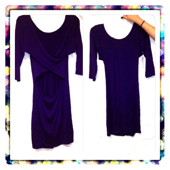 ❌ Sold ❌ Fashion Egg Plant color Dress 👗 NWT