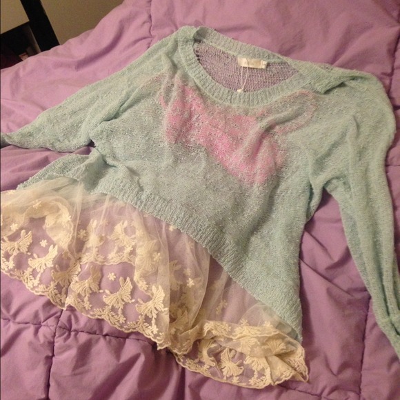 SOLD Lf lace millau sweater