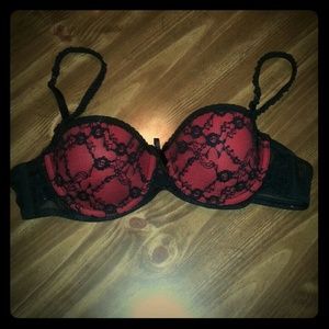 Black & Red Bra