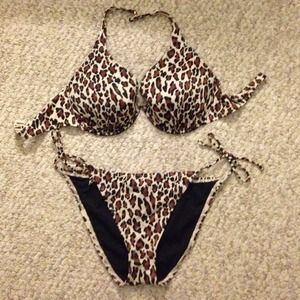 Victoria's Secret leopard print bathing suit
