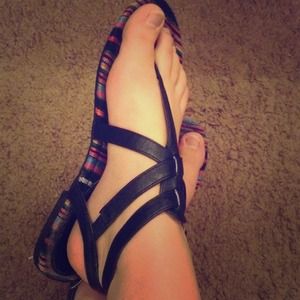 Black gladiator Sandals!