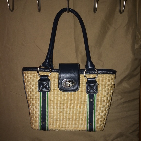 CHAPS by Ralph Lauren Wicker Beach Style Tote