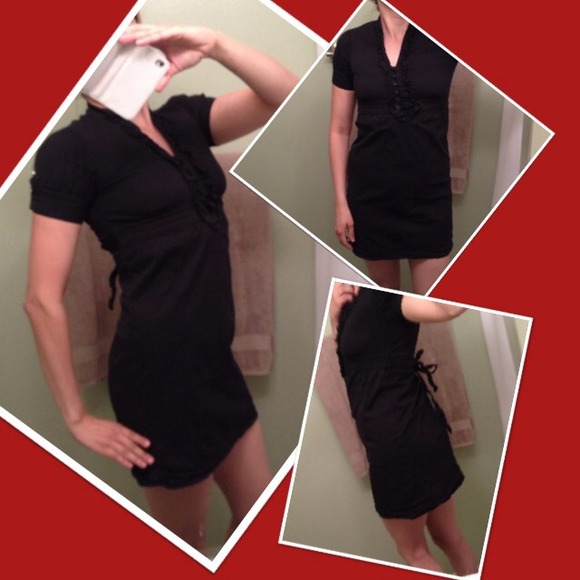 Black dress by Anthropologie Sam & Max