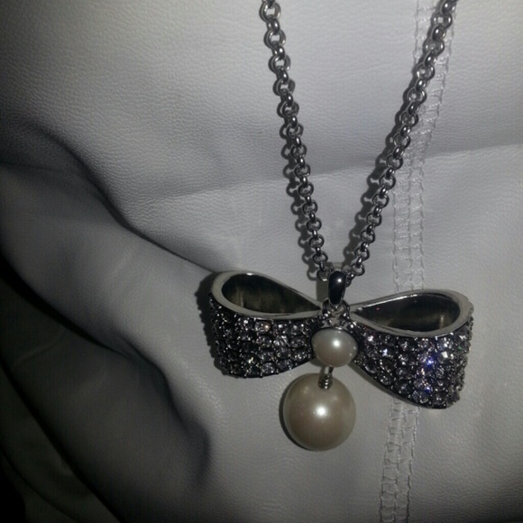 Long silver chain