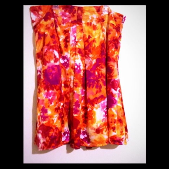 Beautiful Bright Flower Skirt