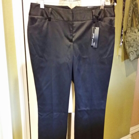 Black Satin Skinny Pants