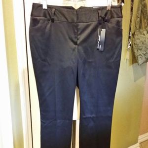 Black Satin Skinny Pants