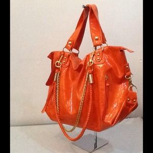 Miss Gustto Bonnie patent orange.