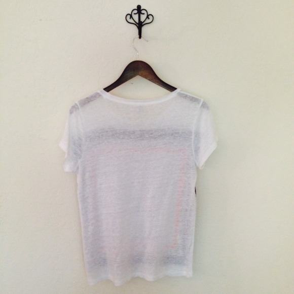 J. Crew Scarf Print Linen Tee - Picture 2 of 4