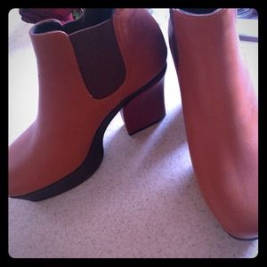 Hache color block booties