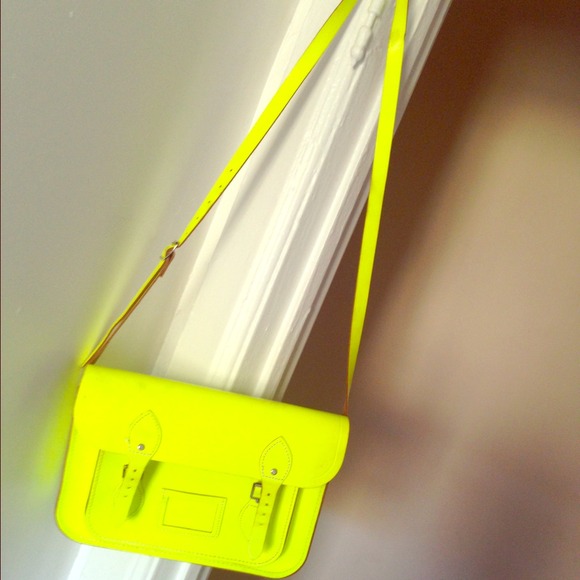Neon Cambridge satchel fluoro bag