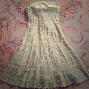 Celery green iridescent dress