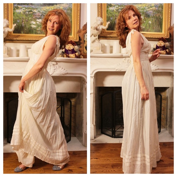 Free People Lurex Threaded Maxi Dress A Boho Dream - Picture 2 of 4