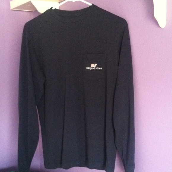 Long-sleeve vv logo graphic t-shirt