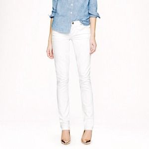 White JCrew factory matchstick jeans