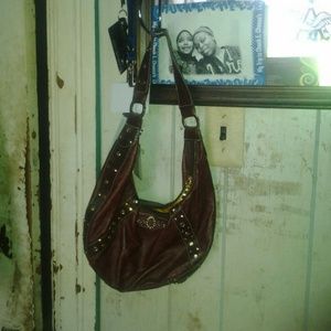 Burgundy babyphat purses