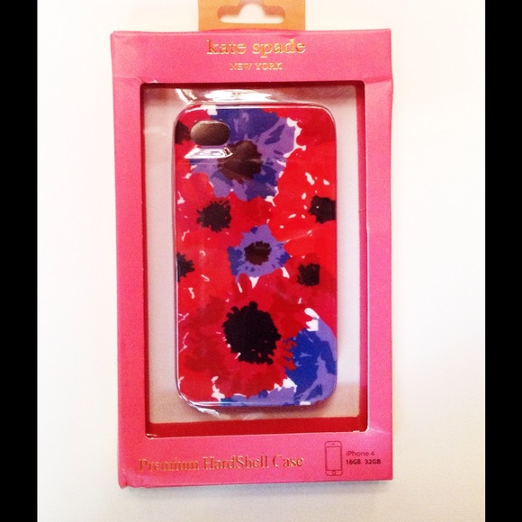Kate Spade NY ♠️Poppies Hard Case For iPhone 4/4s