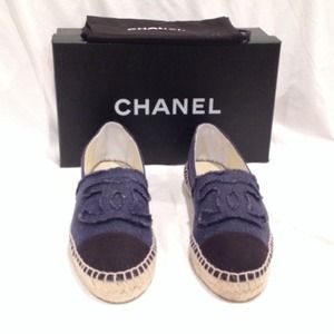 2014 Chanel Espadrilles-Canvas Denim & others EU38