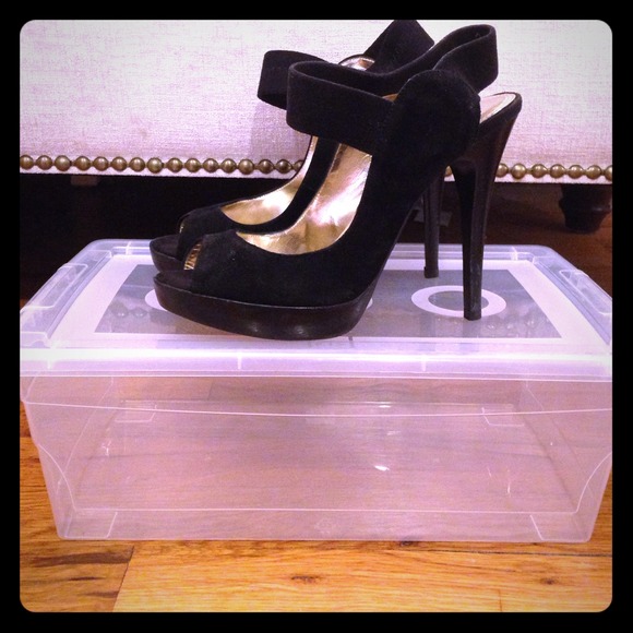 ****BUNDLE**** Suede peep toe shoes