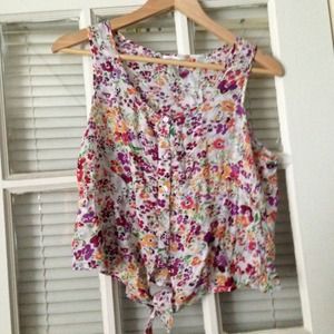 Floral crop top