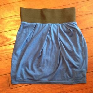 Royal blue skirt and grey wrap bundle
