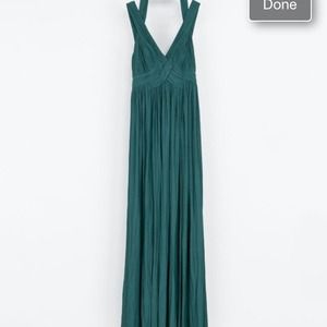 Zara long gathered dress size L. Brand new