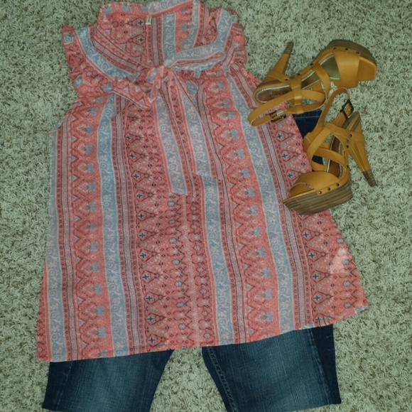 Tribal Print Top