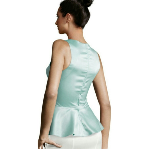 | H&M | Satin Cutwork Peplum Top - Picture 4 of 5