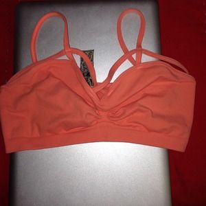 LF orange strappy bralette