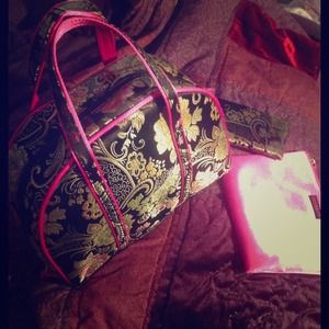 Gorgeous Asian Silk cosmetics bag set (3) NWOT