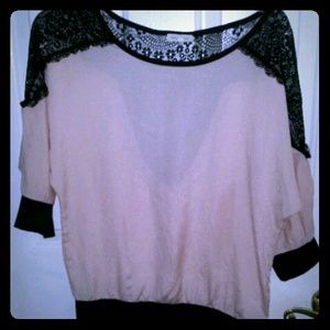 Pink dressy top
