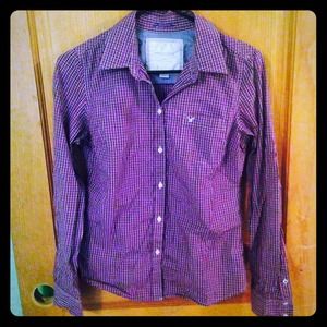 Plaid purple shirt
