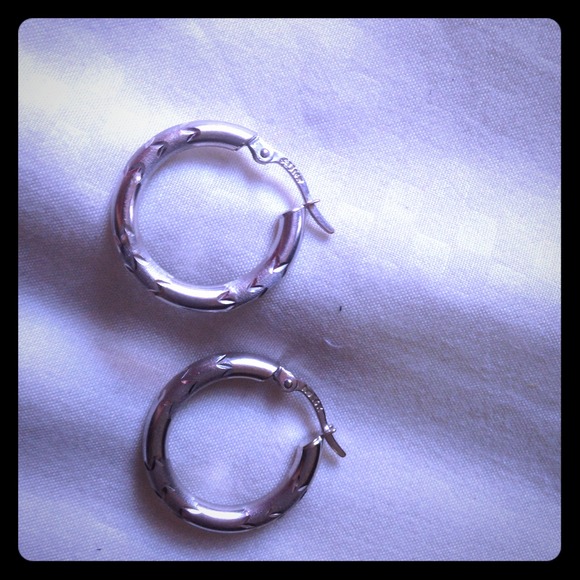 White Gold Earrings
