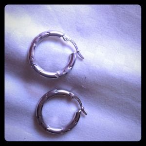 White Gold Earrings